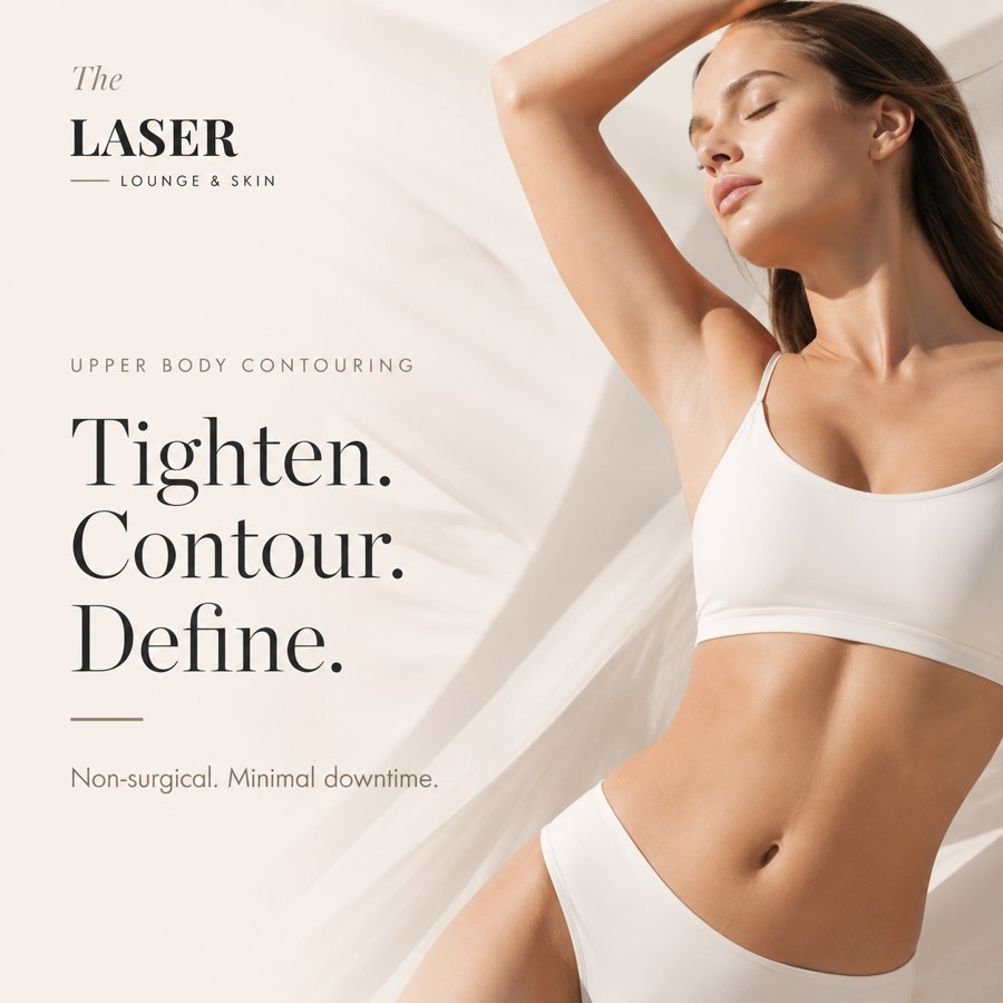 Upper body contouring — tighten, contour, define. Non-surgical, minimal downtime — The Laser Lounge & Skin Instagram